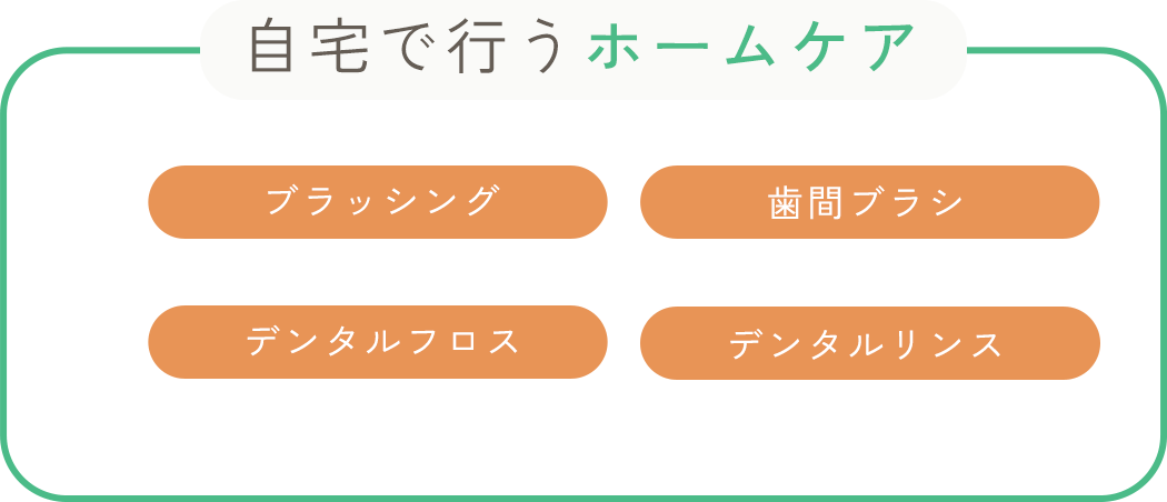 自宅で行うホームケア